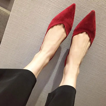 Spring Autumn Women Flats Pointed Toe New 2021 Plaid Ballet Flats Woman Shoes Solid Color Boat Shoes zapatos mujer Single Shoes