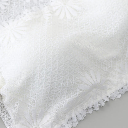 New Wommen Sexy Lace Off Shoulder Crop Tops with Bra Short Sleeve Harajuku Bare Shoulder Crochet Top Female Cotton T-Shirt Lace