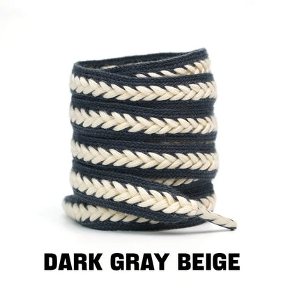 Sneakers Flat Shoelace Fashion Wheat Shoelaces 1.5cm Widen Brand Cotton Laces for Shoes 100/120/140/160CM Shoestrings 1Pair