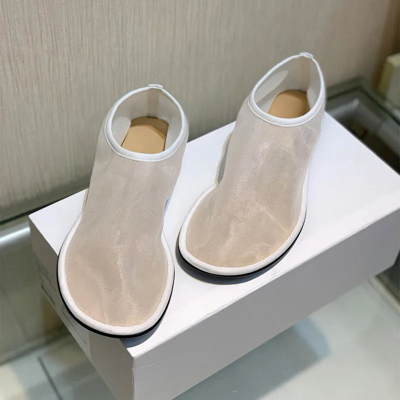 Ins style Fashion Women Lazy Loafers Mesh Ballet Flats Spring Summer Walking Dance Shoes Woman ﻿Breathable Slip-on Espadrilles