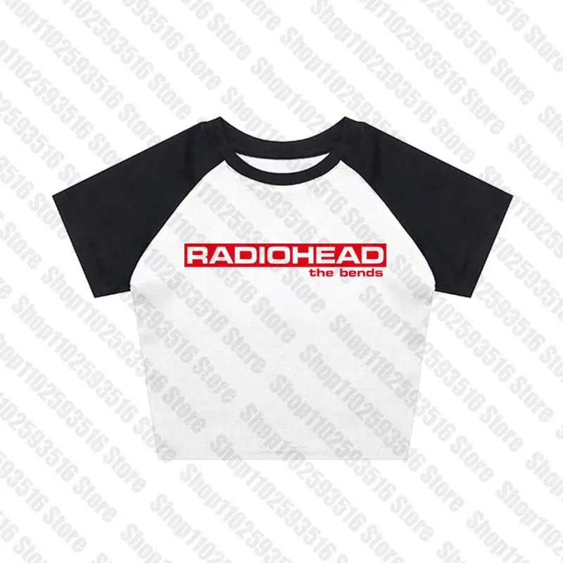 Crop Top Emo Girl Gothic Letter Print Cute Black Baby Tee Punk Streetwear Vintage Grunge T-Shirt Y2k Clothes Summer Women's Slim