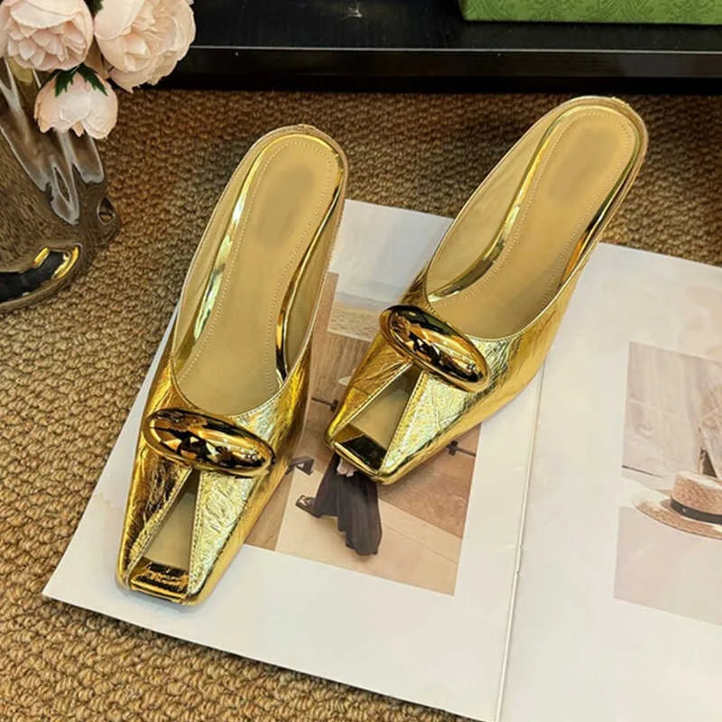 Women Platform Sandals Flats Mules Hollow Wedge Sandals Summer 2025 Sexy New Slingback Woman Shoes Luxury Sandalias De Mujer