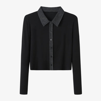 AS AW25 new design ribbing cardigan with denim collar + sleeveless maxi dress matching set for woman clothes