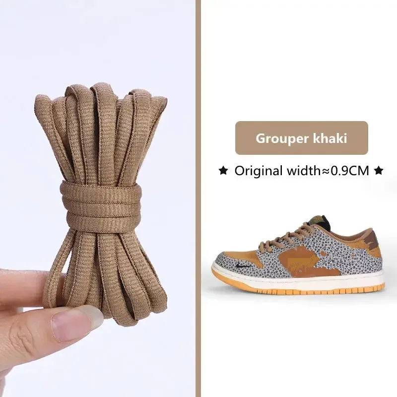 Dunk sb Original Classic Shoelaces Semicircle Thickened Polyester AF1AJ Shoe laces Basketball Shoes Non slip Sports Laces 1Pair