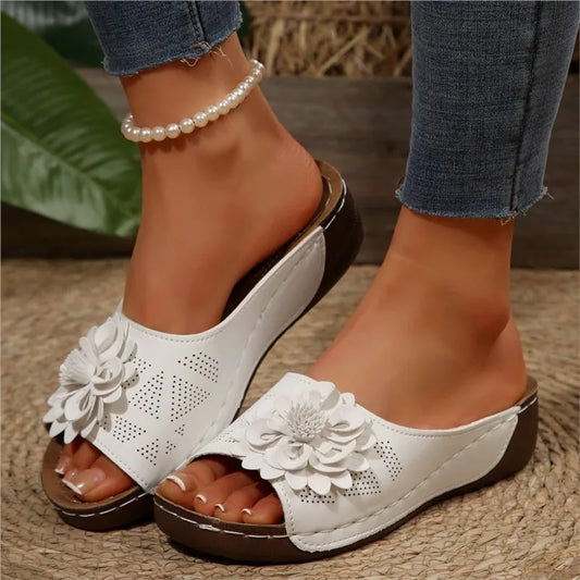 Shoes Women Sandals Summer Elegant Shoes Woman Slides Sandals Ladies Wedge Sandals For Women Casual Footwear Slipper Female