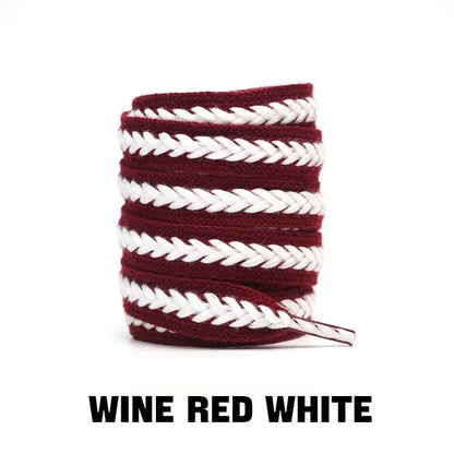 Sneakers Flat Shoelace Fashion Wheat Shoelaces 1.5cm Widen Brand Cotton Laces for Shoes 100/120/140/160CM Shoestrings 1Pair