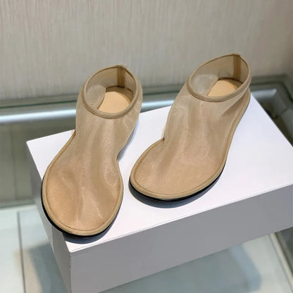 Ins style Fashion Women Lazy Loafers Mesh Ballet Flats Spring Summer Walking Dance Shoes Woman ﻿Breathable Slip-on Espadrilles