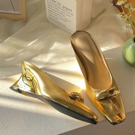 Women Platform Sandals Flats Mules Hollow Wedge Sandals Summer 2025 Sexy New Slingback Woman Shoes Luxury Sandalias De Mujer