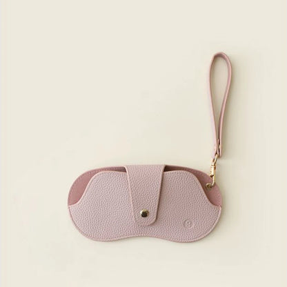 Soft Lychee Pattern Pu Leather Glasses Bag Retro Sunglasses Case Portable Myopia Frame Case Simple Eyeglasses Bag
