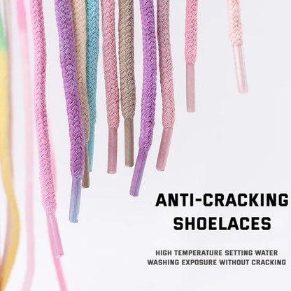 1Pair Colorful Round Shoelaces Rainbow Cotton Shoelace Running Sneakers Laces 80/100/120/140/160CM Shoe laces Shoes Accessories