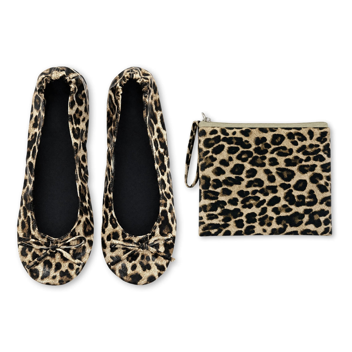 Women's Foldable Portable Ballet Flats Soft Sole Roll Up Slippers Slip OnComfy ancing Flat Shoes for Travel Wedding with Bag