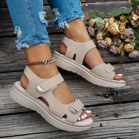 Summer Wedge Sandals for Women 2025 New Fashion Non Slip Beach Shoes Woman Lightweight Casual Platform Plus Size Sandals Women