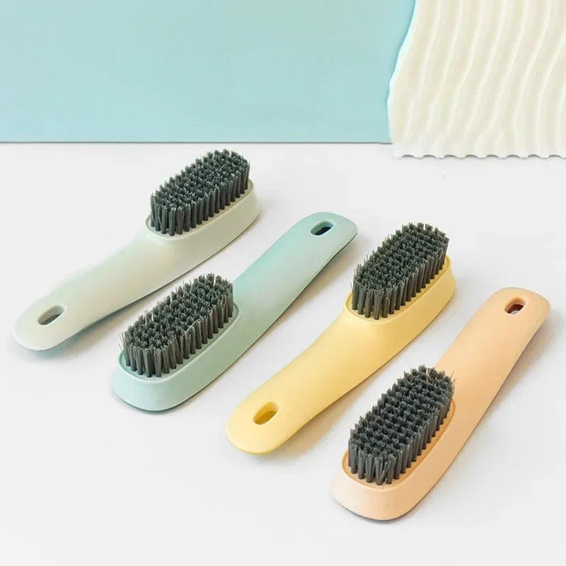 1pc Shoe Cleaning Brush Plastic Clothes Scrubbing Brush Household Cleaning Tool Multi-functional Commercial Washing Brush