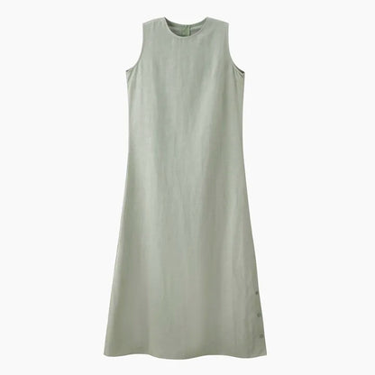 AS 2025 linen shirt + dress matching  set high quality nature linen with Breathable fabric