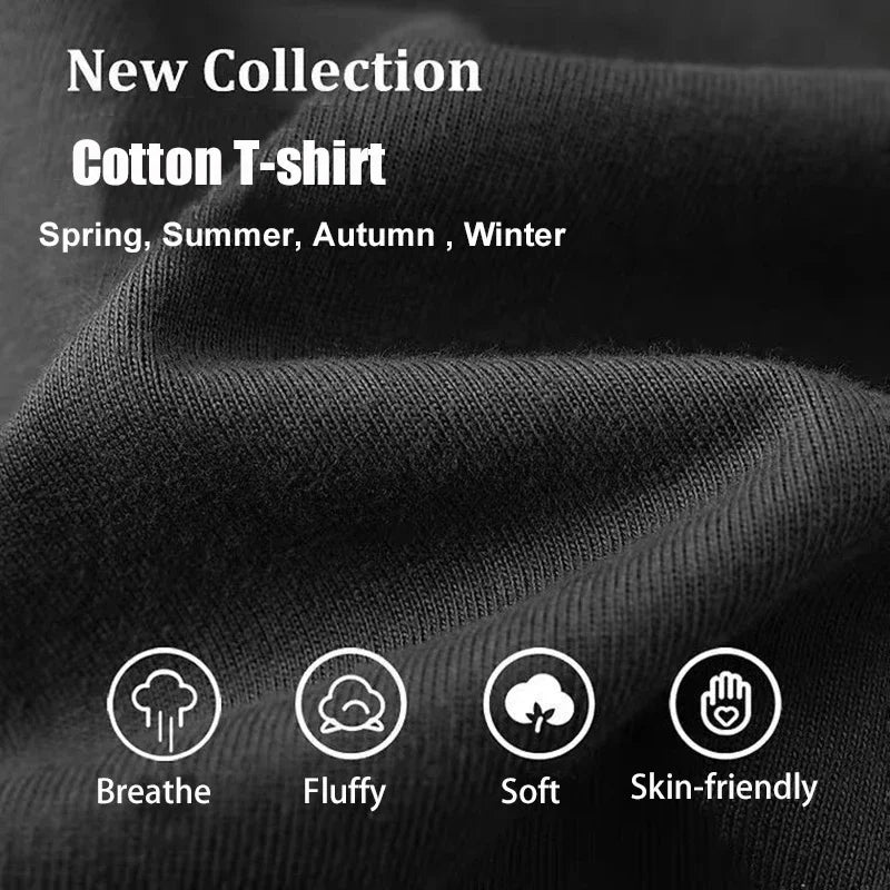 HK416D Tactical Army Fan Club Outdoor Training Competition Women Men T-shirt Pure Cotton Original Loose Oversized Tee Crew Neck