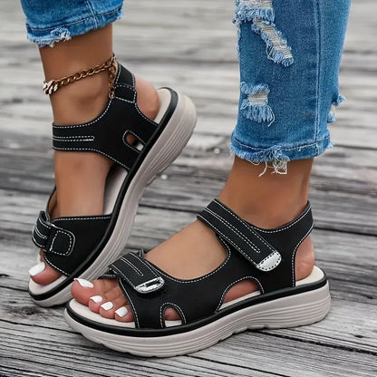 Summer Wedge Sandals for Women 2025 New Fashion Non Slip Beach Shoes Woman Lightweight Casual Platform Plus Size Sandals Women